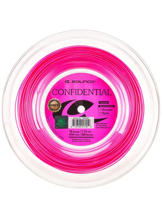Solinco Confidential Soft Tennis String 200M Reel