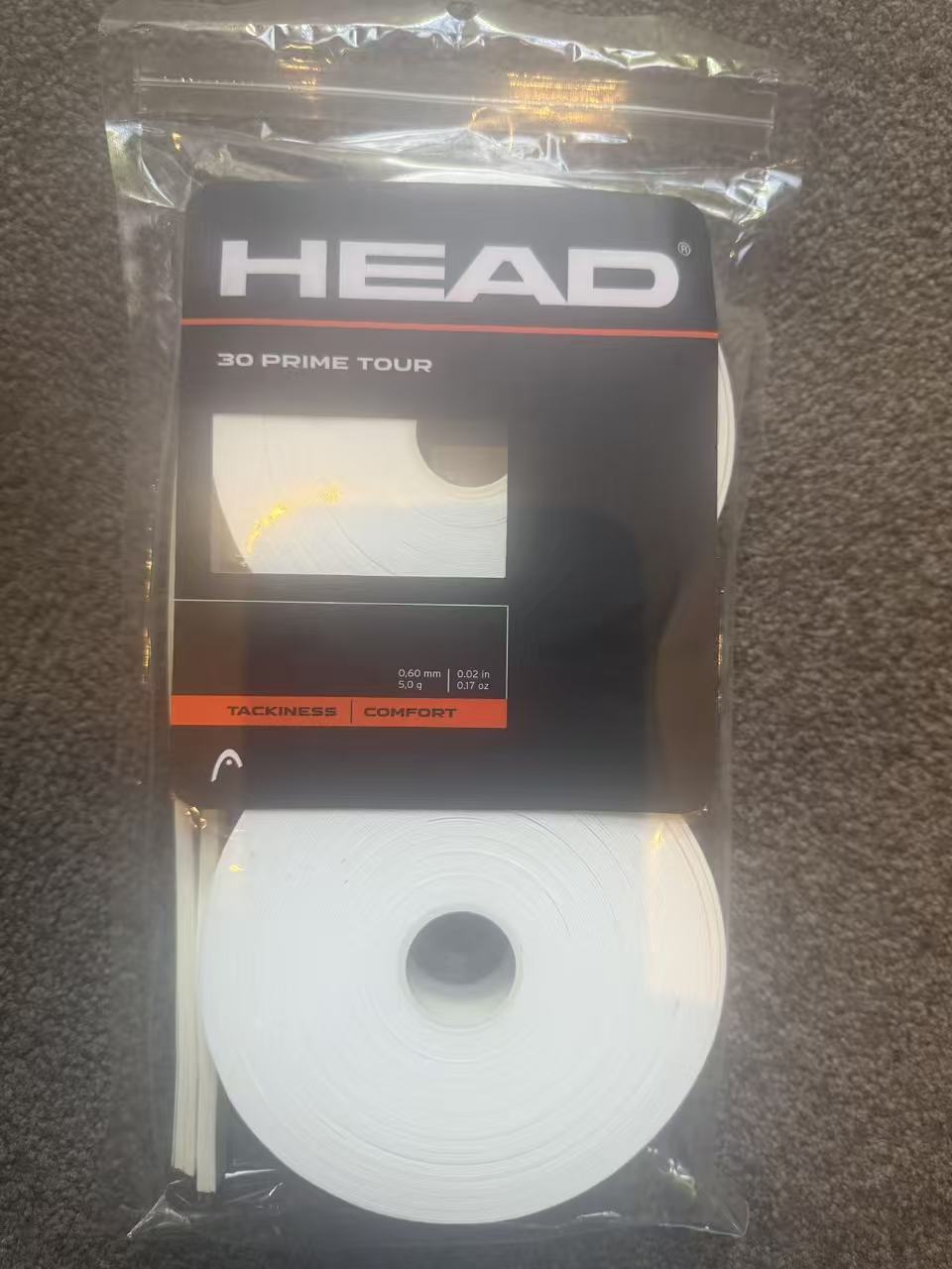 Head Prime Tour Overgrip White 30 Pack