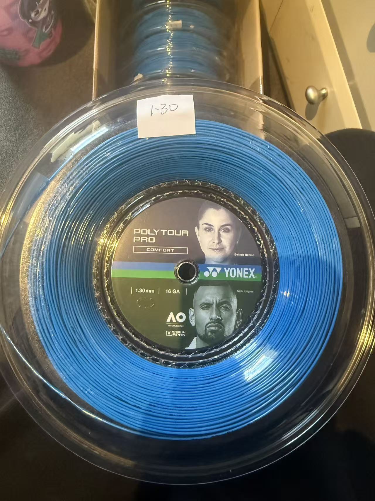 Yonex Poly Tour Pro 120/125 Tennis String 200M Reel Blue