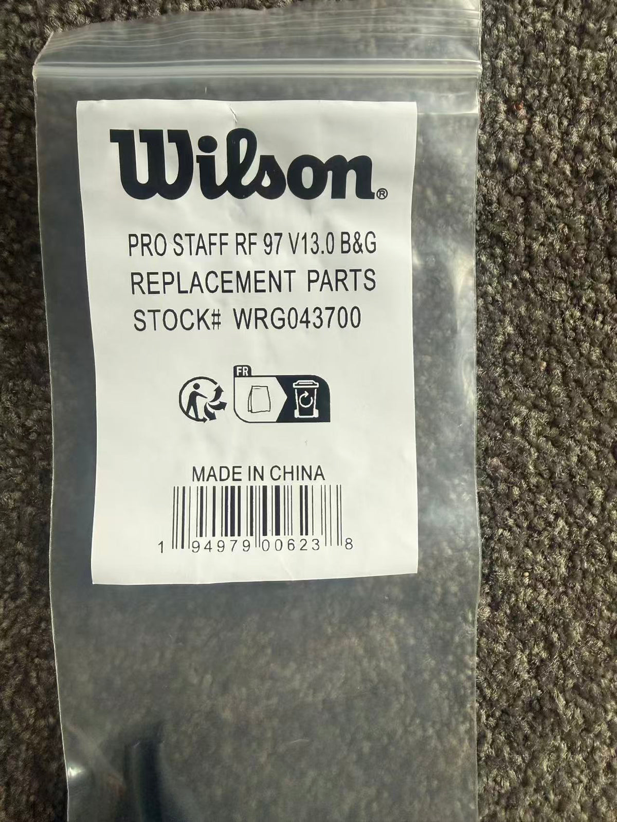 Wilson Pro staff RF97 V13 (Bumper & Grommet Set) WRG043700