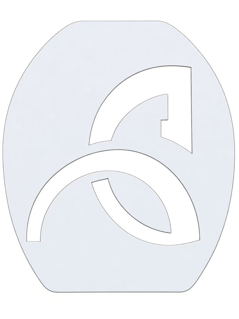 Djokovic DJ Logo Tennis Racket Stencil Card