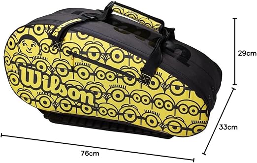 Wilson Minions Tour 12Pk Racquet Bag Black/Yellow