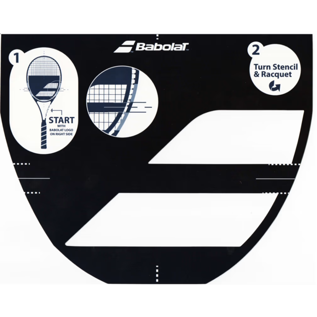 Babolat Tennis Racquet Stencil Logo