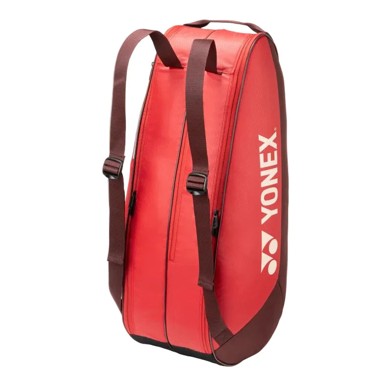 YONEX BA42526 Team 6-pack Tennis Racquet Bag Ruby Red