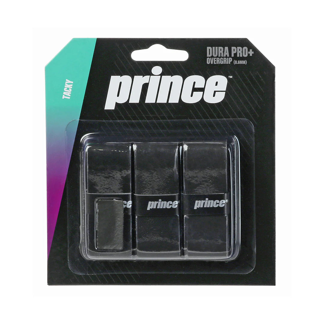 Prince Dura Pro + Tacky Overgrip 3 pack