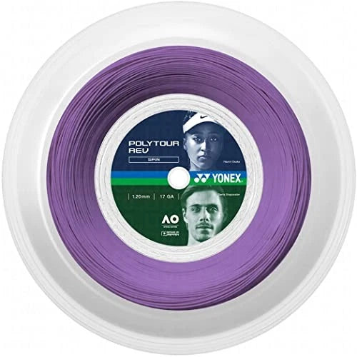Yonex Tennis String POLY TOUR REV 120 200M Reel Purple PTR 120 Made in Japan