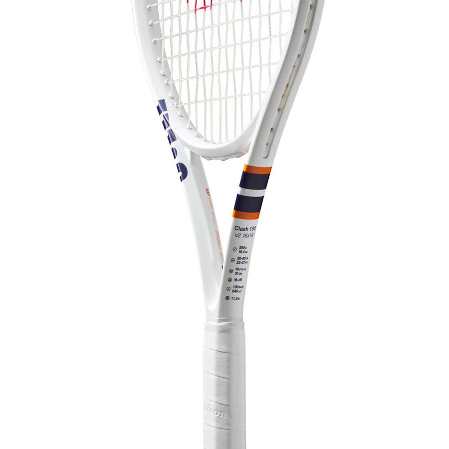 WILSON 2023 ROLAND GARROS CLASH 100 V2 TENNIS RACKET G3 4 3/8 Frame