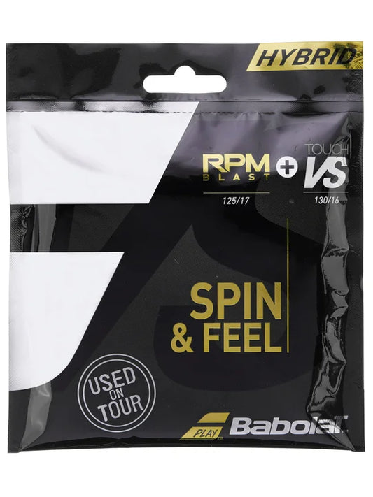 Babolat RPM Blast 17G + Touch VS Gut Black 16G Hybrid