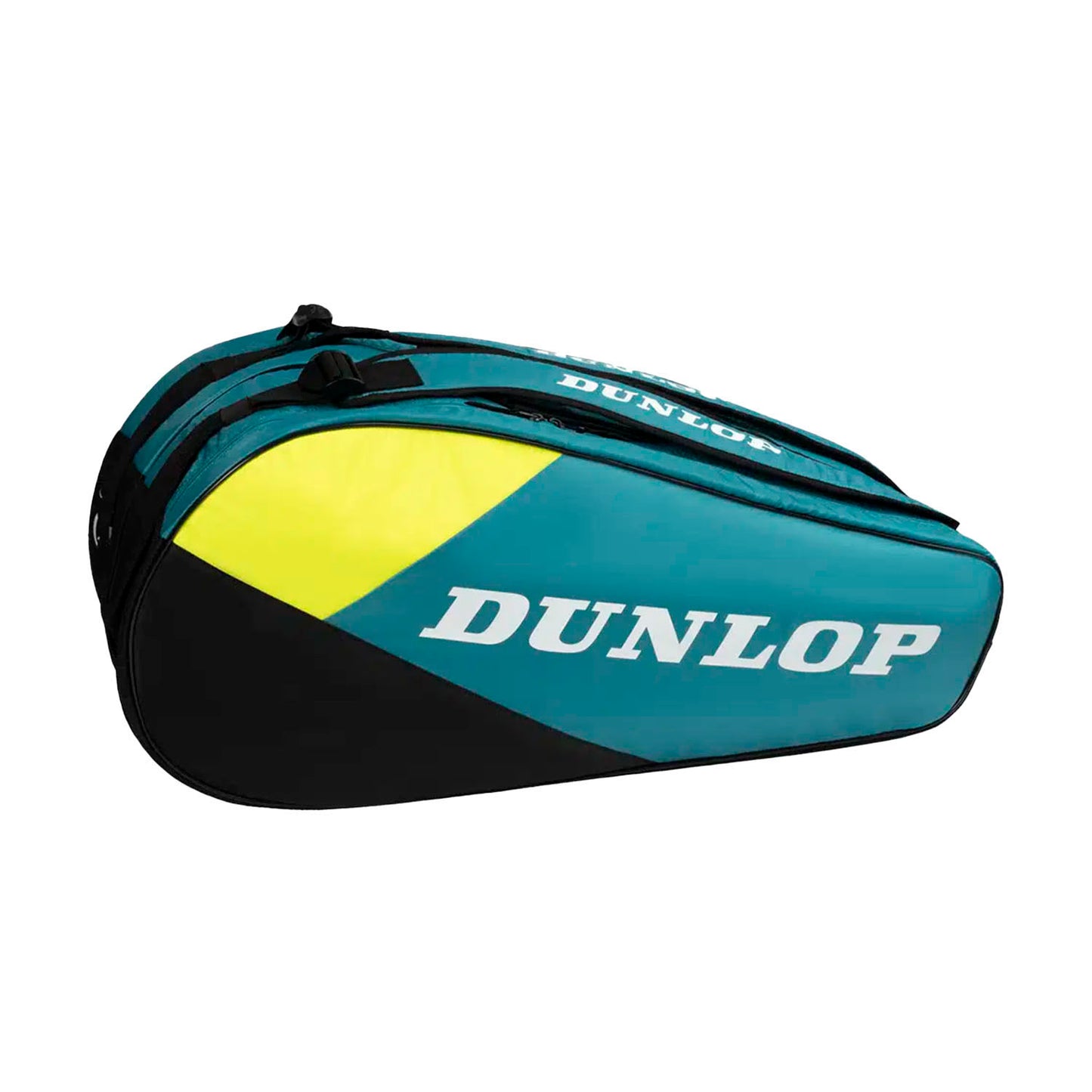 Dunlop SX Club x 6 Tennis Bag Teal/Black/Yellow