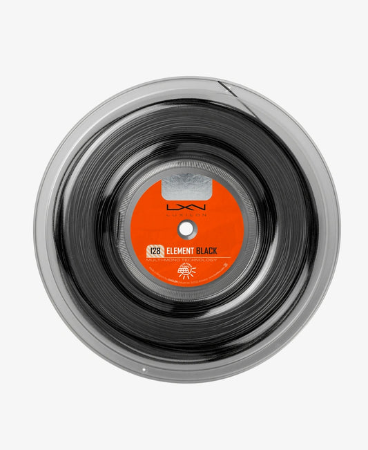 LUXILON ELEMENT BLACK 128 TENNIS STRING 200M REEL