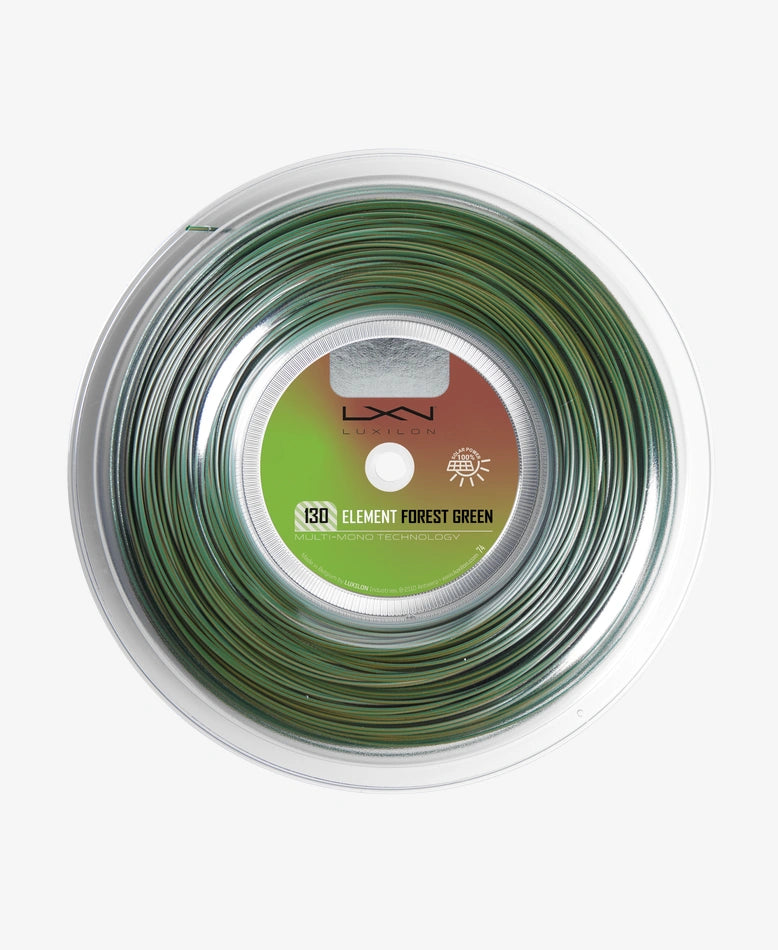 LUXILON ELEMENT FOREST GREEN 130 TENNIS STRING 200M REEL