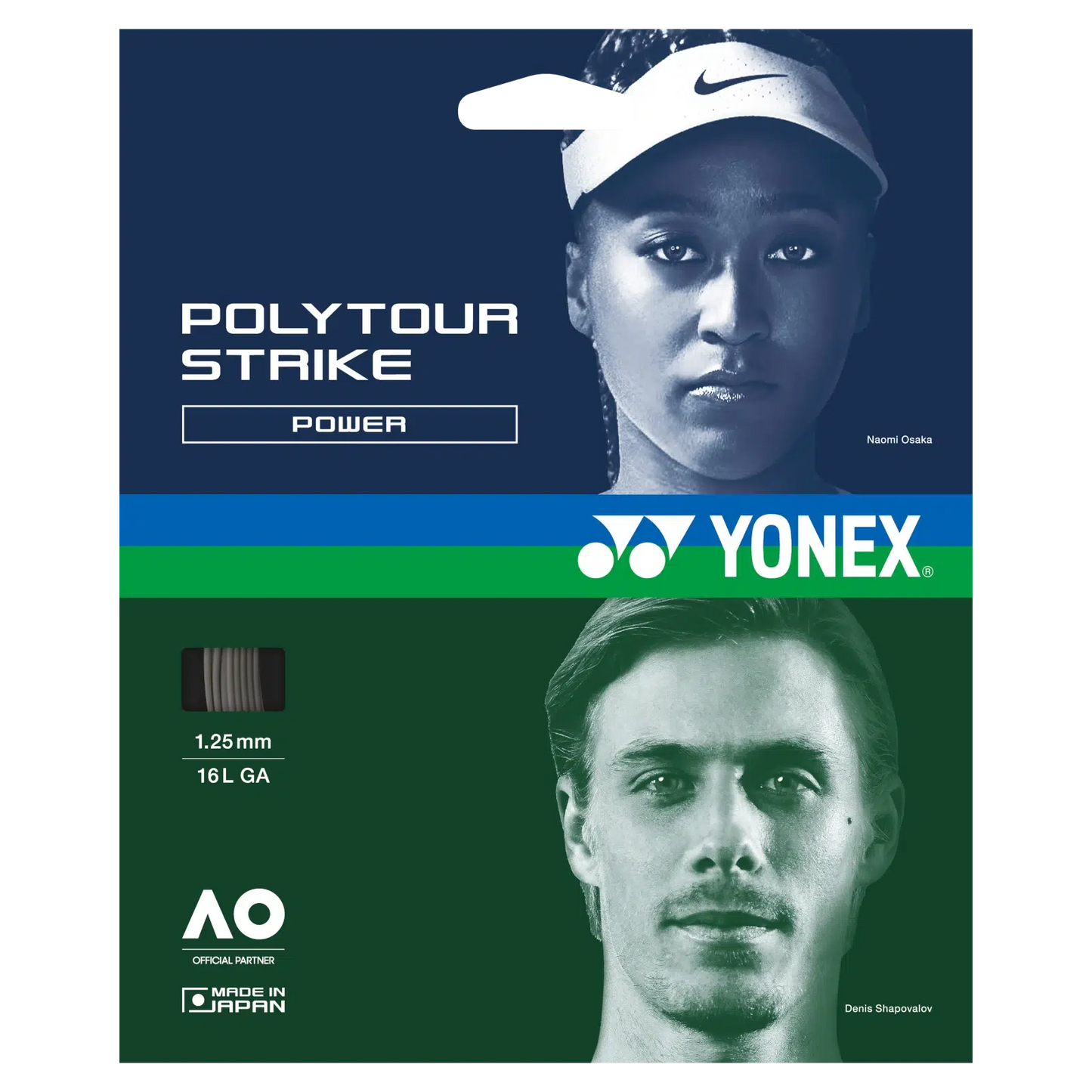 Yonex Poly Tour Srike 125/16L Tennis string 12M Set