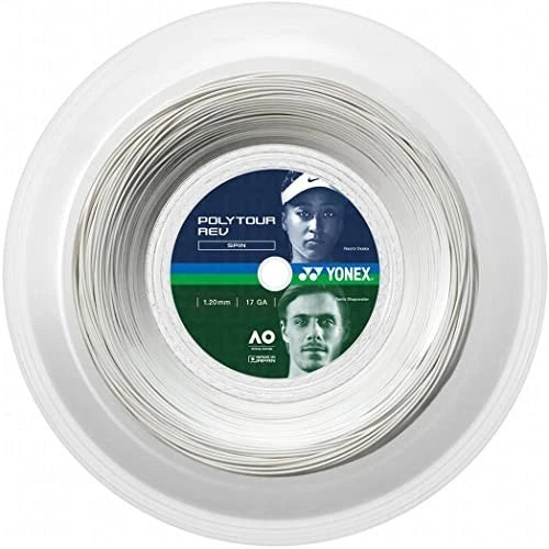 Yonex Tennis String POLY TOUR REV 120 200M Reel White PTR 120 Made in Japan