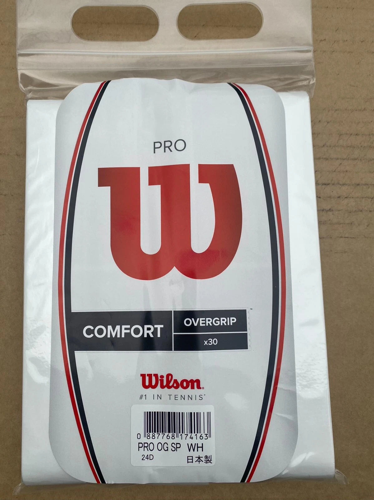 Wilson Pro Overgrip V1.0 30 Pack White Japan Ver.