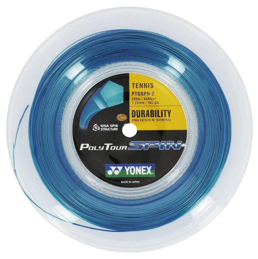 Yonex POLY Spin 125 Tennis String 200M Reel