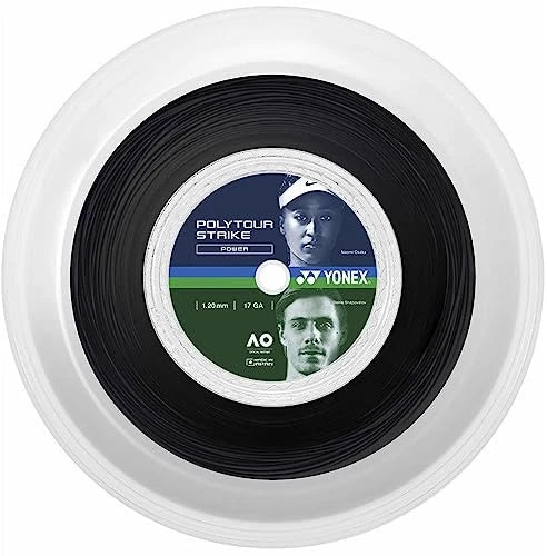 Yonex POLY TOUR STRIKE 120 Tennis String 200M Reel Black