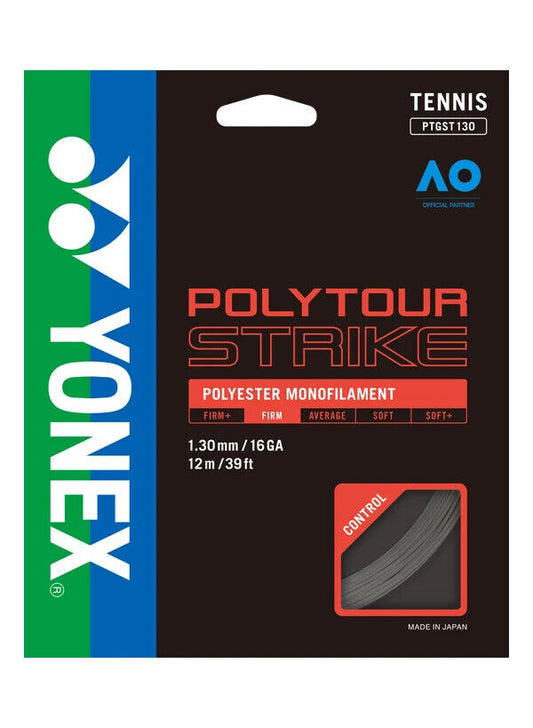 Yonex POLY TOUR STRIKE 130/16 Tennis string 12M Set  GRAY   Made in Japan