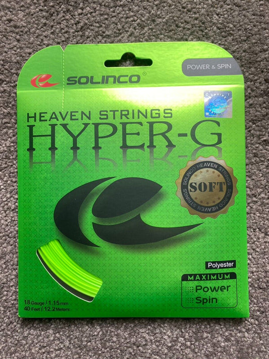 Solinco Hyper G Soft  1.15mm/18  12.2M Set Tennis String Power/Spin