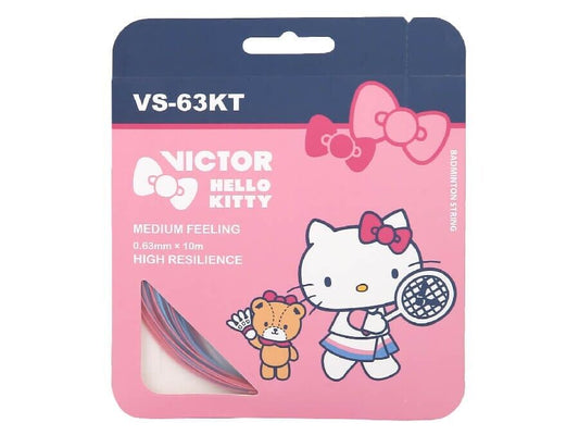 Victor X Hello Kitty VS-63KT Badminton Strings 10M Pink/blue Ltd Edition