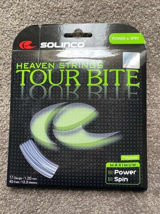 Solinco Tour Bite 1.20mm/17 12.2M Set Tennis String Silver