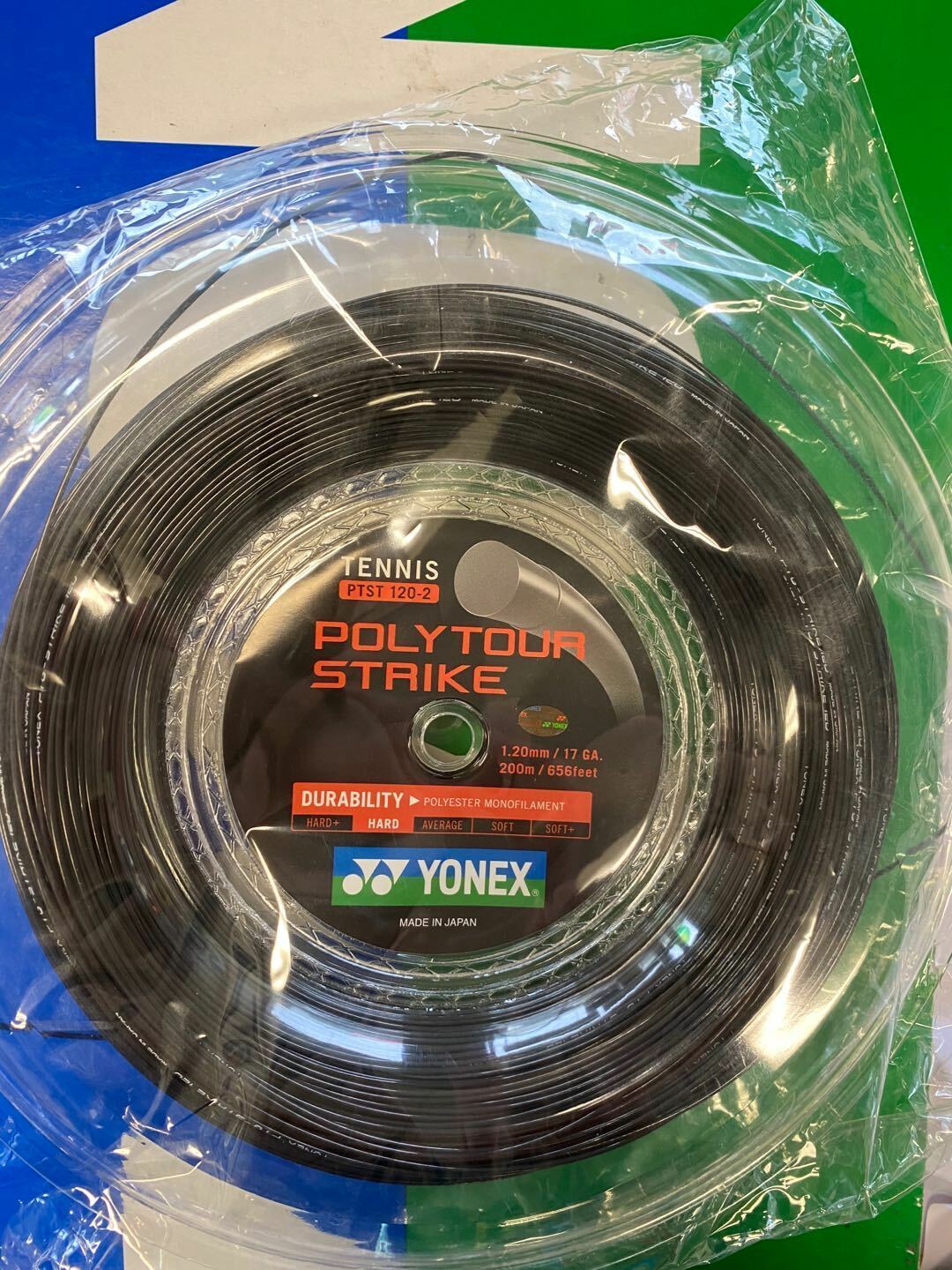 Yonex Tennis String POLY TOUR STRIKE 120 Black 200M Reel Made in Japan