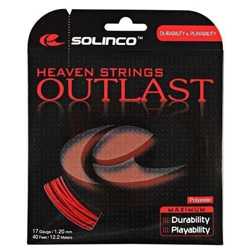 Solinco Outlast  1.20mm/17  12.2M Set Tennis String Red