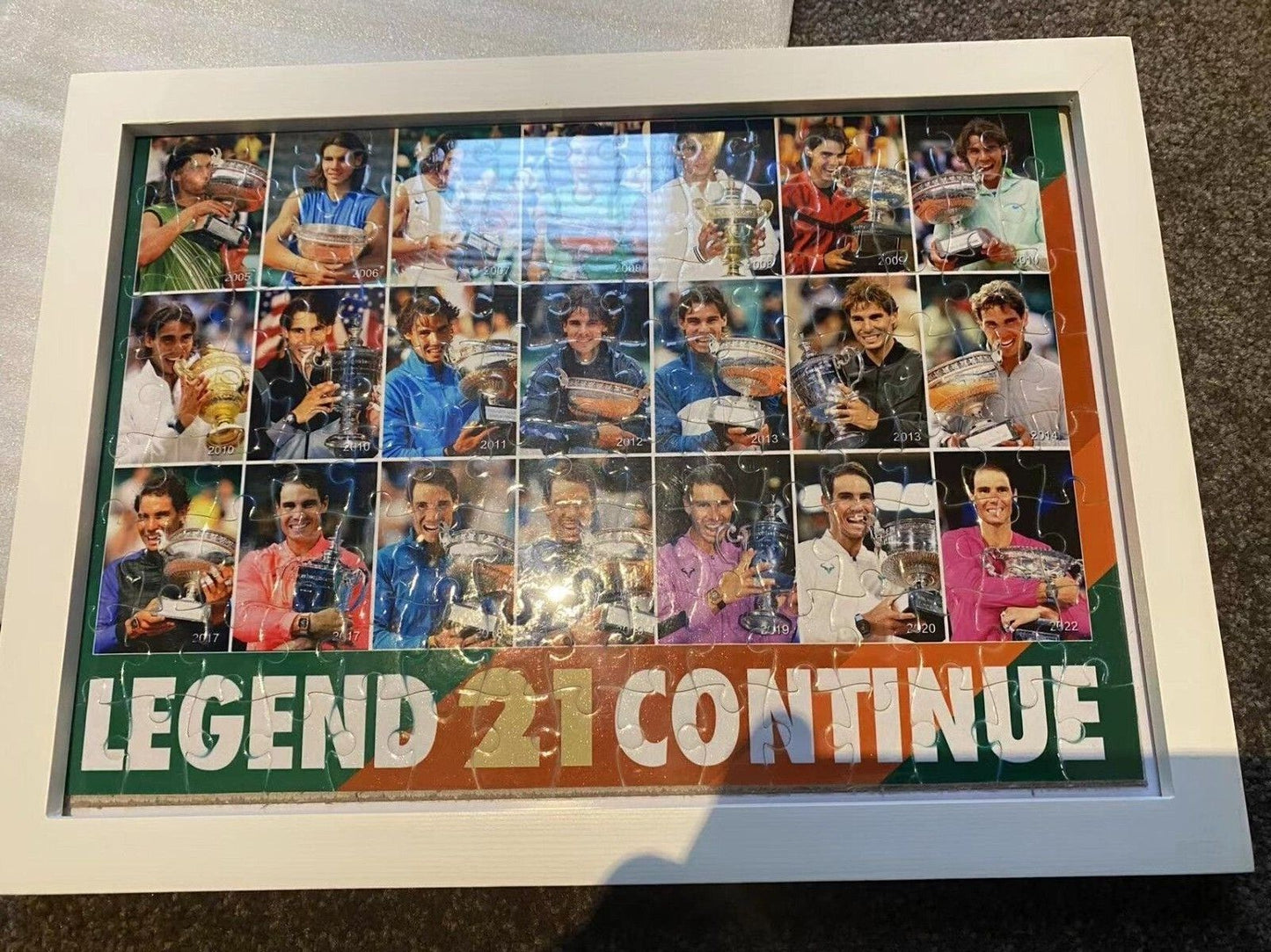 Rafael Nadal 21 Grand Slam Puzzles
