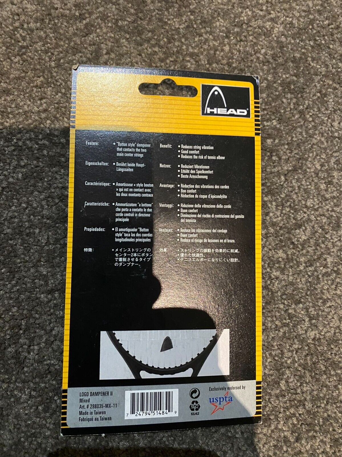 Head LOGO Dampener II Vibration Dampener 2 piece pack Blue