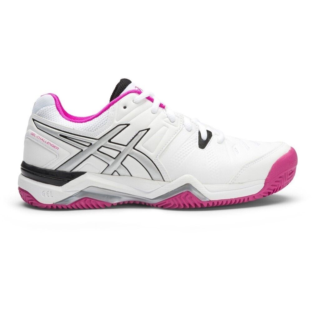 Asics Gel Challenger 10 Clay Lady Tennis shoes White / Pink US 9.5/EUR 41