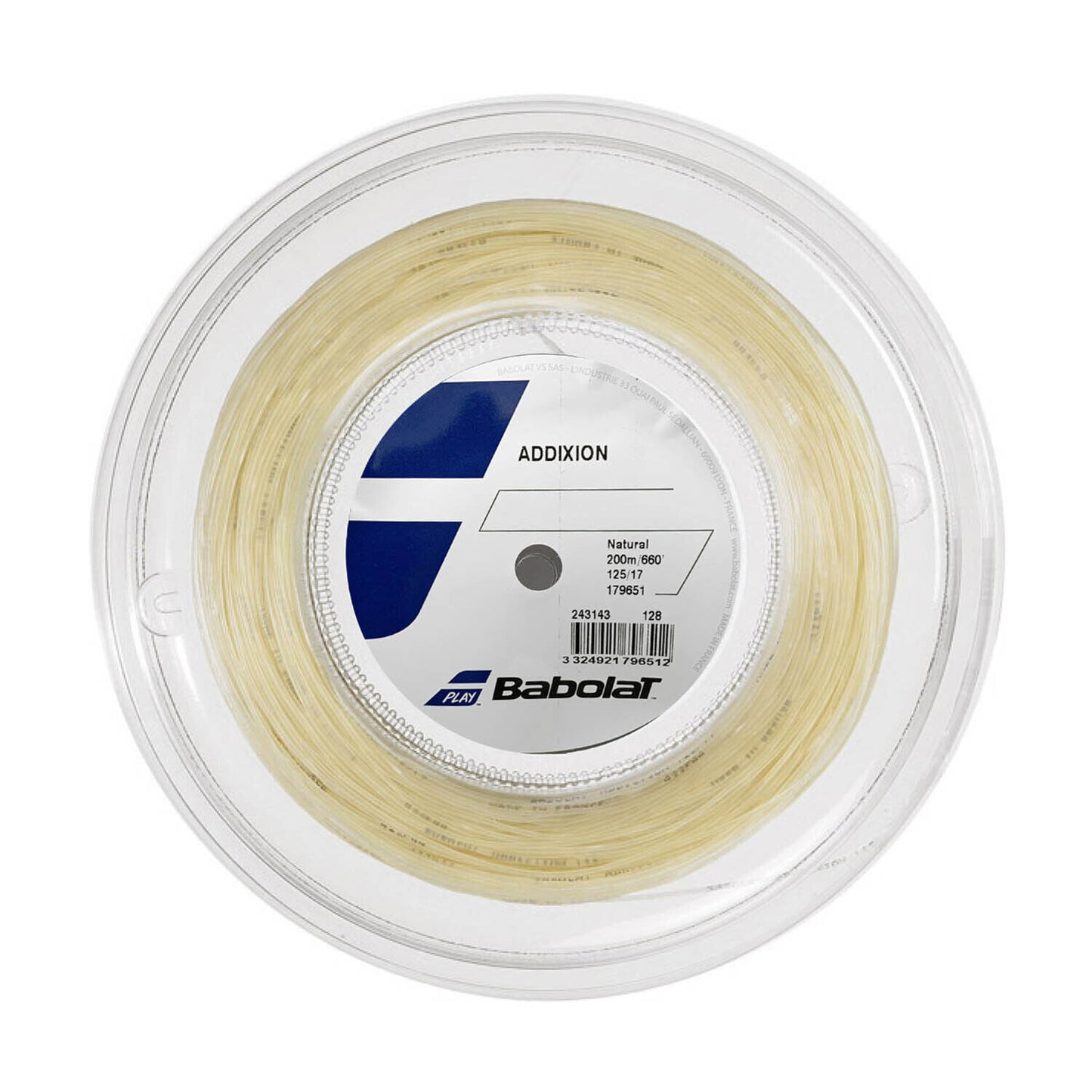 Babolat Addixion 125/17 200M Reel Tennis string Natural France