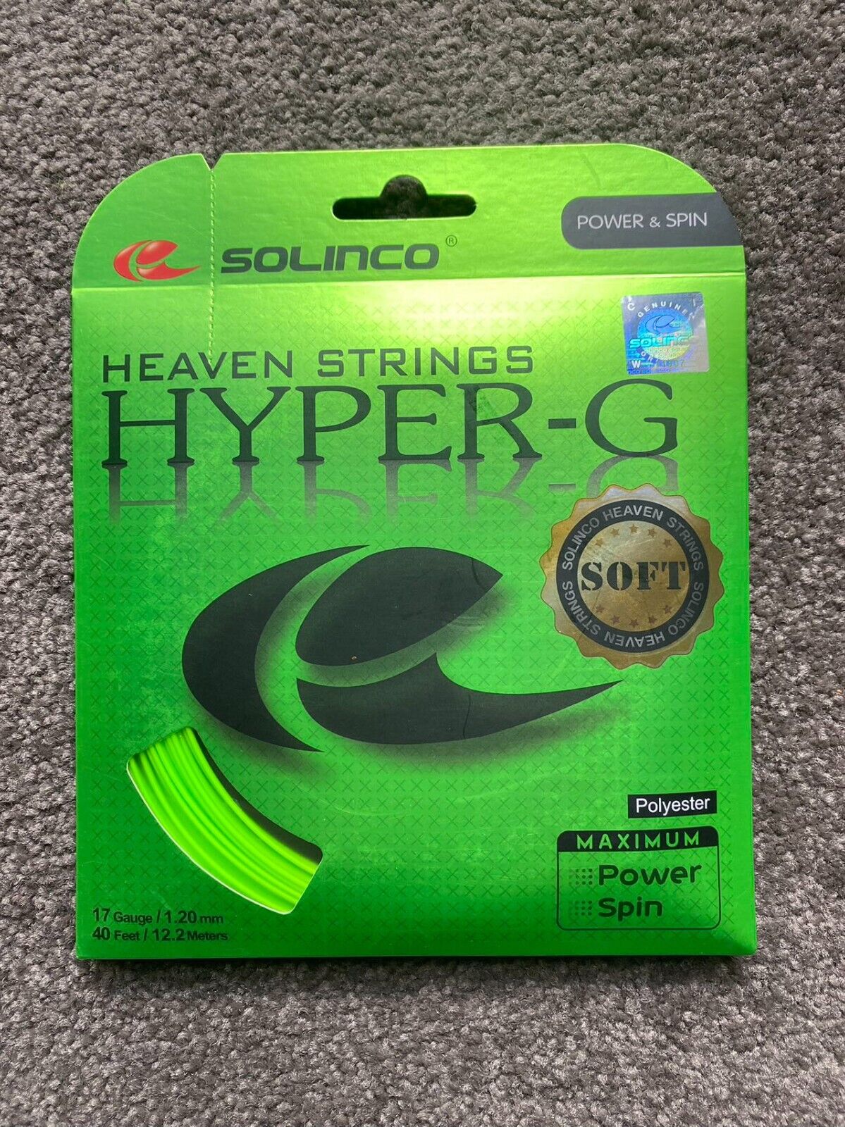 Solinco Hyper G Soft 1.20mm/17 12.2M Set Tennis String Power/Spin