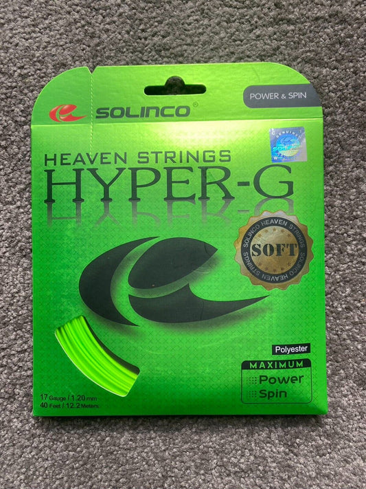 Solinco Hyper G Soft  1.20mm/17  12.2M Set Tennis String Power/Spin