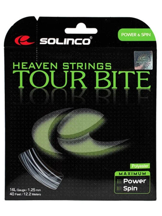 Solinco Tour Bite 1.25mm/16L  12.2M Set Tennis String Silver
