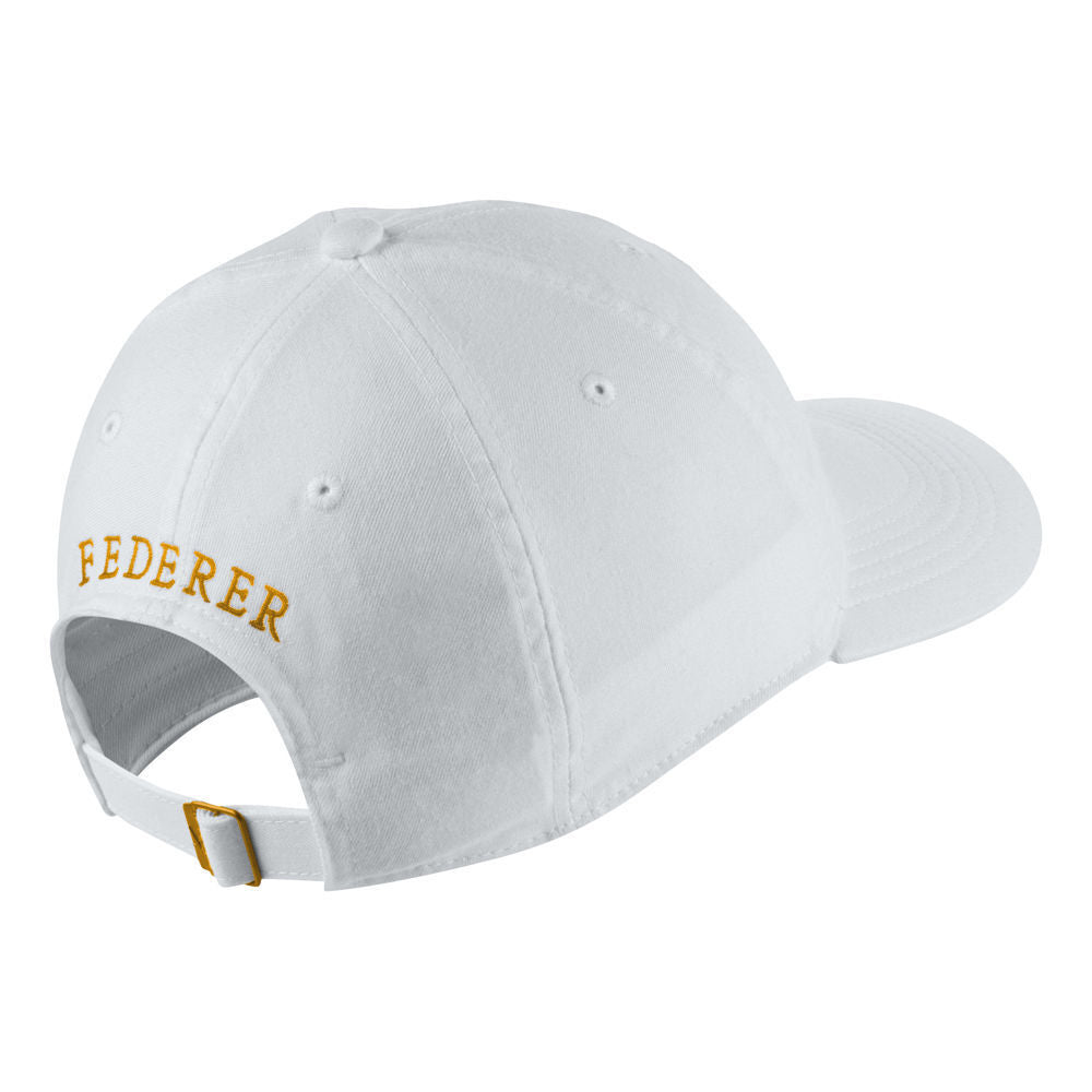 Nike Roger Federer RF20 H86 Dri Fit Tennis Cap BQ1036-100 White/Gold