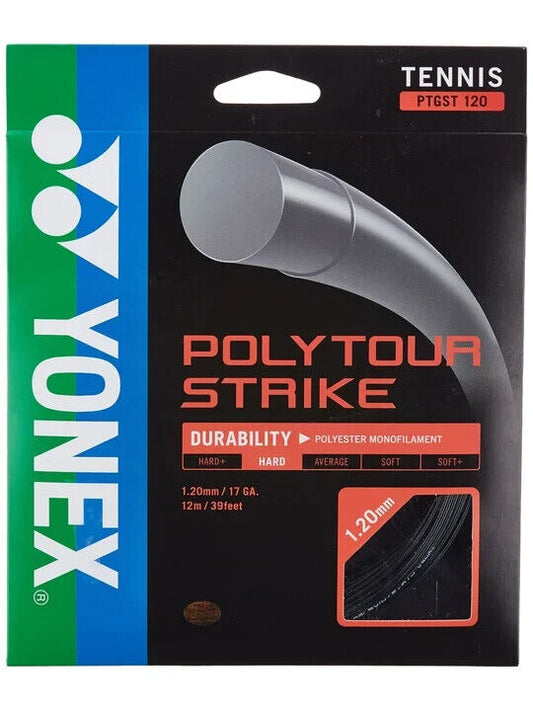Yonex POLY TOUR STRIKE 120/17 Tennis string 12M Set Black Made in Japan