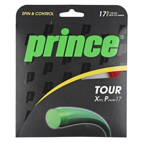Prince Tour Xtra Power 1.25mm/17 Tennis Strings 12M Set RED Made in AUSTRIA