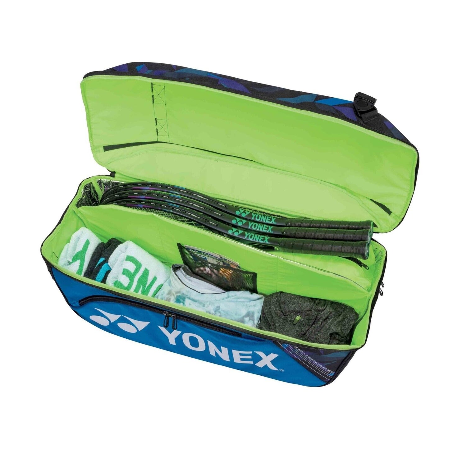 YONEX PRO WIDE OPEN RACQUET BAG BA92214 For Tennis Badminton Fine Blue