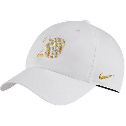 Nike Roger Federer RF20 H86 Dri Fit Tennis Cap BQ1036-100 White/Gold