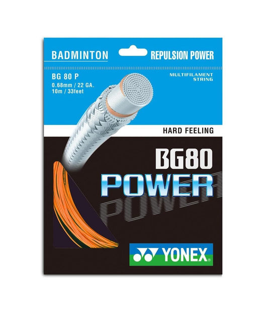 Yonex BG80 Power 0.68mm Badminton string 10M Set Orange  Made in Japan