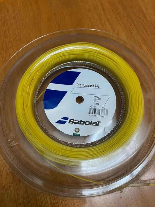 Babolat Pro Hurricane Tour Tennis String Reel 130/16 120M Reel Tennis string Yellow France