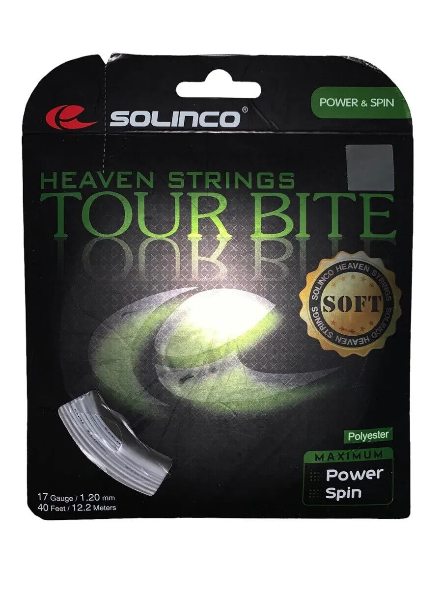 Solinco Tour Bite Soft 1.20mm/17 12.2M Set Tennis String Silver
