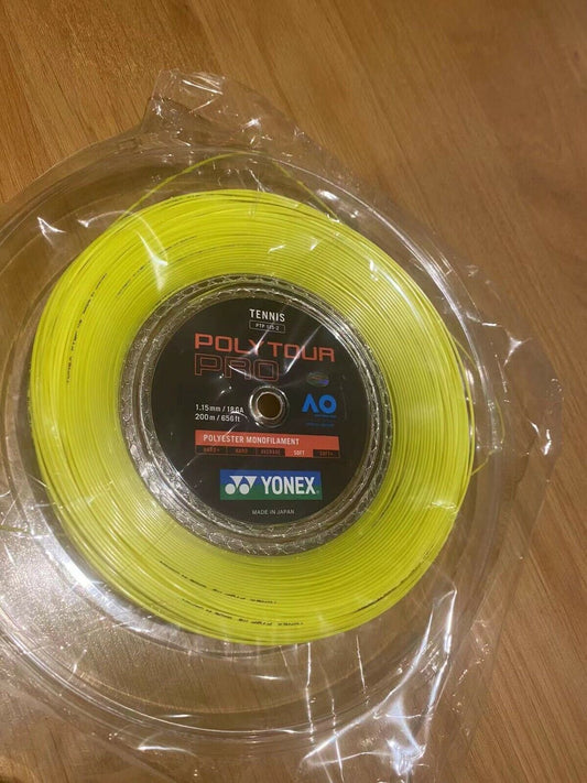 Yonex Tennis String POLY TOUR Pro 115 200M Reel Yellow PTP 115 Made in Japan
