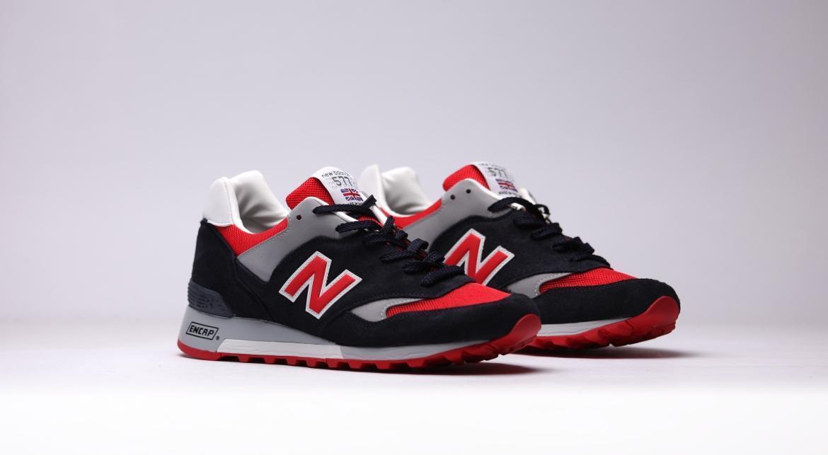 NEW BALANCE Mens Classics shoes 577 SMR MADE IN UK NAVY/RED US 8