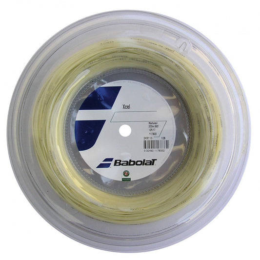 Babolat Xcel 125/117 200M Reel Tennis string Natural France 117833