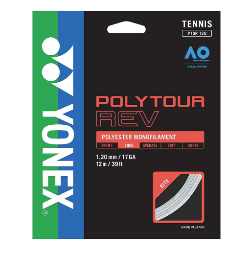 Yonex POLY TOUR REV 120 Tennis string 12M Set White Made in Japan