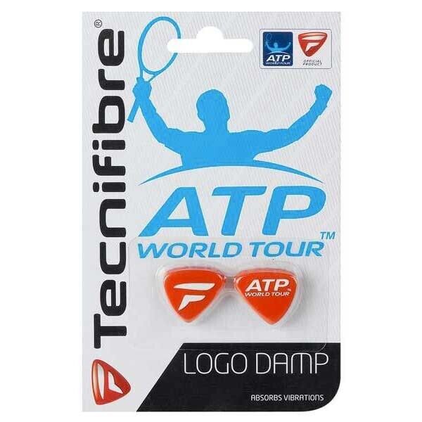 Tecnifibre Logo Damp Dampener 2 Pack ABSORBS VIBRATIONS RED