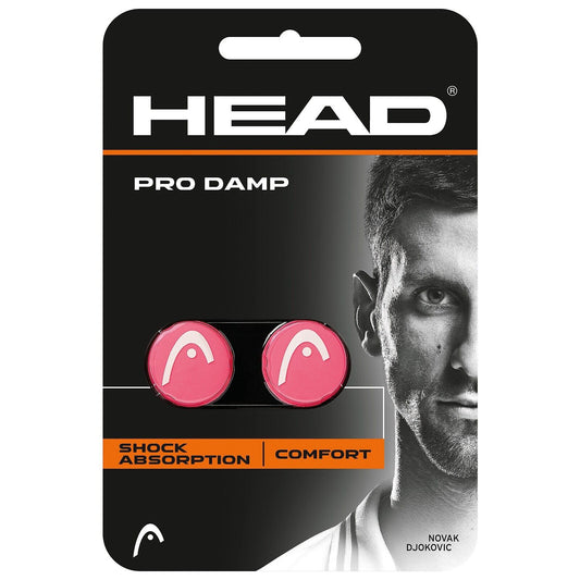 Head Pro DAMP 285515 Pink/White LOGO Vibration Dampener 2 piece pack