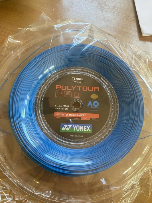 Yonex Tennis String POLY TOUR PRO 115 200M Reel PTP 115 BLUE (002) JAPAN