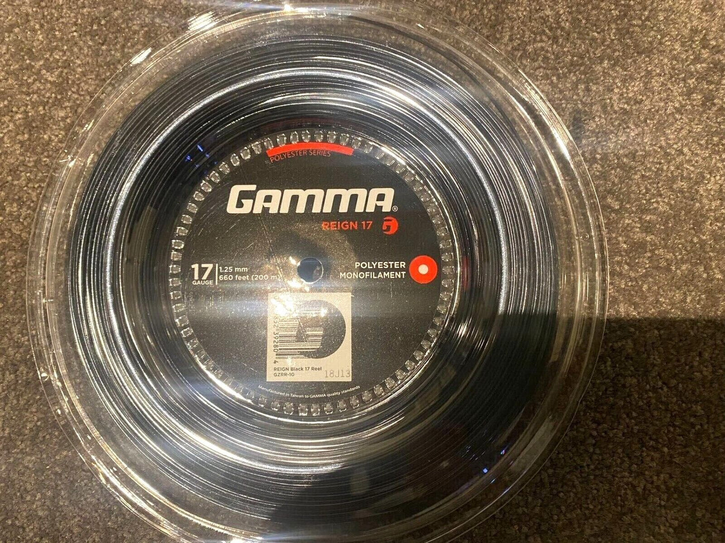 Gamma REIGN 17 Tennis String 1.25/17G 200m Reel