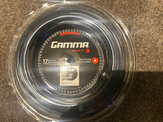 Gamma REIGN 17 Tennis String 1.25/17G 200m Reel